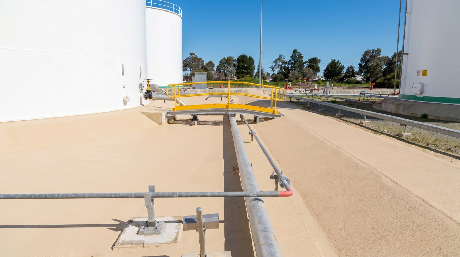 Completed bund surface